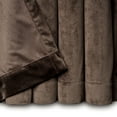 thumbnail image 6 of Chanasya Brown Velvet Curtains Panel Set 2 -Piece - Classy Partial Blackout Curtain Room Darkening Curtains Drapes for Living Room Bedroom - Window Treatment - 108 Inch Length Long - Mink, 6 of 6