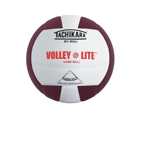 Volleyball by Tachikara VolleyLite, Training Ball Cardinal/White