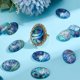 thumbnail image 4 of Cabujones de vidrio de concha, cabujón ovalado con parte posterior plana, cabujones de concha oceánica para la fabricación de pendientes, collares y joyas., 4 of 9