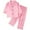 Pink, variant on Toddler Girl Pajamas Toddler Baby Girl Satin Pajamas Set Fuzzy Trim Button Down Sleep Shirt Top Pants Bottoms Sleepwear Loungewear Set Pink Size,2-3 Years