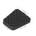 thumbnail image 2 of Goma Negro Freno Embrague Pedal Almohadilla Cubierta para Coche Auto Vehículo 2Pcs, 2 of 4