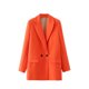 thumbnail image 2 of Blazer de mujer de moda casual primavera verano color manga larga blazer mujer abrigo, 2 of 3