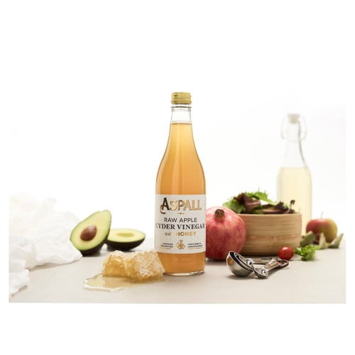 Aspall Raw Apple Cyder Vinegar With Honey 500ml, British Import (Pack of 2)