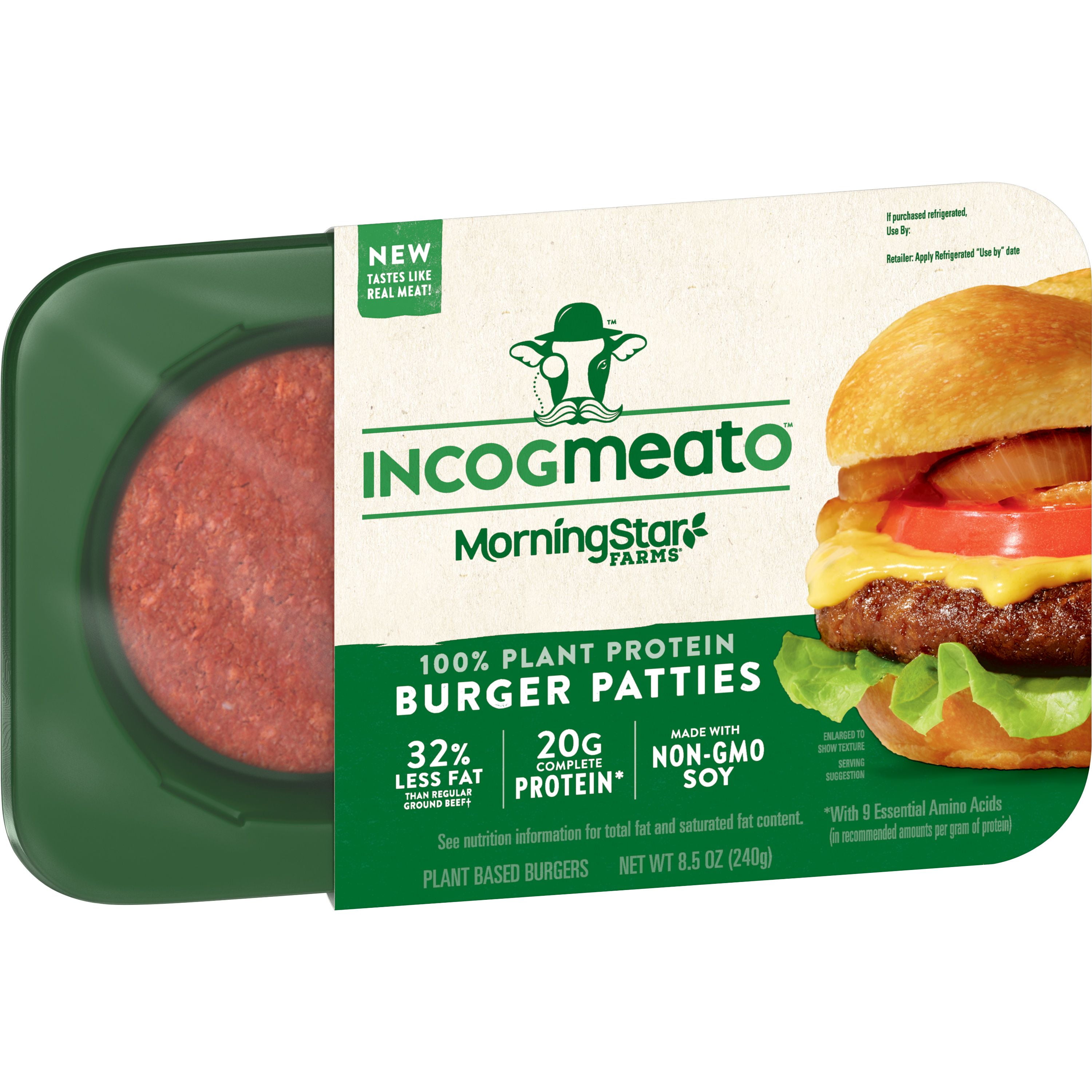 MorningStar Farms Incogmeato, PlantBased Burgers, Original, 8.5 Oz