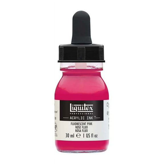 Liquitex Professional Acrylic Ink - Fluorescent Pink, 30 ml