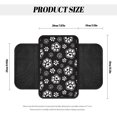 thumbnail image 6 of Uourmeti Car Seat Box Cover Protector for Automotive Interior, Soft Warm Armrest Cushion Surface Pad for SUV Auto Armrest Cover, Black White Paw Print, 6 of 6