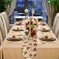 thumbnail image 6 of BJUTIR Christmas Table Runner Holiday Table Runners For Dining Room Snowflake Snowman Table Runner For Christmas Table Decorations Holiday Decor, 6 of 9