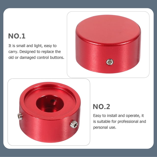 OUNONA 1Jgo Perilla Roja Para Pedal De Guitarra Con Material Metálico Duradero Y Compacto
