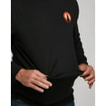 thumbnail image 3 of Venado Up North Mens Graphic Tees – Long Sleeve Flex Shirts – Soft Cotton Blend (Black, 2XL), 3 of 4