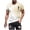 Khaki, variant on WAGUTH Men's Golf T-Shirts Polka Dot Gradient Print Tops Short Sleeve Crew Neck Casual Shirts for Sports