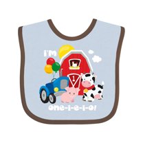 Inktastic One-i-e-i-o 1st Birthday Boys or Girls Baby Bib
