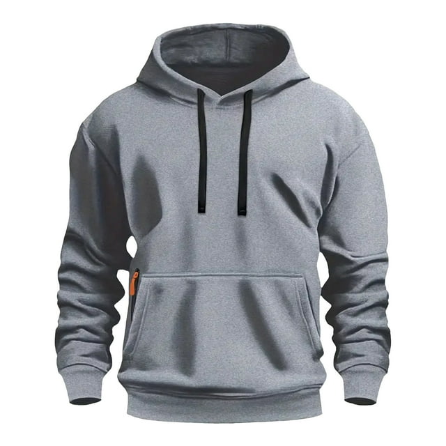Chbgutlmr Sweatshirt for Men Drawstring Loose Workout Long Sleeve Hoodies Fall Winter Casual Pullover Tops