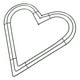 thumbnail image 3 of Marco En Forma De Corazón De La Guirnalda Marco De La Flor De La Guirnalda Del Metal Marco Decorativo De La Guirnalda Para La Celebración De Días Festivos Minnieouse HA017924-00, 3 of 6