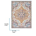 thumbnail image 5 of Livabliss Area Rugs for Living Room, 9x12 Floransa Traditional Orange Rug, Bedroom Dining Room Home Decor Stain Resistant Carpet (8'11" x 12'4"), 5 of 8