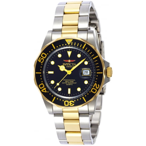 Invicta Men's Swiss Pro Diver Q 9309 Silver Stainless-Steel Quartz Diving Watch