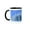 Black/White, variant on 3drose, Usa, Montana, Yellowstone National Park, Winter Scene, 11oz Two-tone Yellow Mug