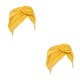 thumbnail image 1 of Guardurnaity Turbante Nudo Estilo simple Hijab Sombrero Donut Cover Liso Elástico Bonnet Decoración del cabello para mujeres de cara Maquillaje Oro 2piezas Guardurnaity CBP469144, 1 of 6