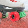 thumbnail image 3 of GAXIRE 4Pcs High Elasticity Red Pu Roller Skate Wheels Set For Skating Rink Use, 3 of 8