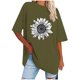 thumbnail image 1 of Camisetas de Manga Corta para las Mujeres Impreso Cuello Redondo Suelto Camiseta, Casual Cuatro Estaciones Blusa para el Hogar, 1 of 3