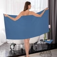 thumbnail image 7 of GZHJMY Blue Solid Soft Cotton Towel Sets 2 Piece,1 Bath Towel 1 Hand Towel Quick Dry Highly Absorbent Bath Towels Washcloths for Bathroom, Gym, Hotel, and Spa Bathroom Towels, 7 of 7