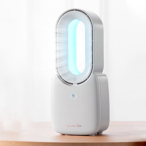 Ventilador De Mesa Ventilador con batería de 2200 mAh, ventilador portátil de 4 velocidades para dormitorio, oficina, hogar Wdftyju Libre de BPA