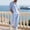 A233 Light Blue, variant on Xdegoge 2 Piece Casual Set for Men Henley Shirt and Baggy Pants Lightweight Long Sleeve Sweatsuit Outfit Summer Beachwear