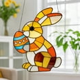 thumbnail image 6 of Rabbit Stained Glass Style Ornament, Acrylic Window Hanging Suncatcher Decoration, Colorful Bunny Decor for Christmas Tree, Easter Holiday, Garden or Home, Gift for Women Mom Birthday, 6 of 7