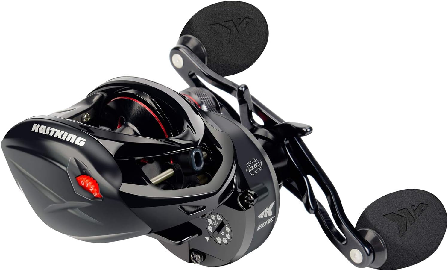 KastKing Baitcasting Fishing Reel, 10.5:1 Gear Ratio/Deadbolt 10+1 , Skipping Version-Speed Demon Elite