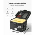 thumbnail image 3 of KFFKFF Fireproof Document Storage Box, 1832 ℉ Heat-Resistant and Waterproof Organizer with Lock, Portable File Security Case for Home, Office, or Travel Use, Ideal for Passports, Documents, and Files, 3 of 9