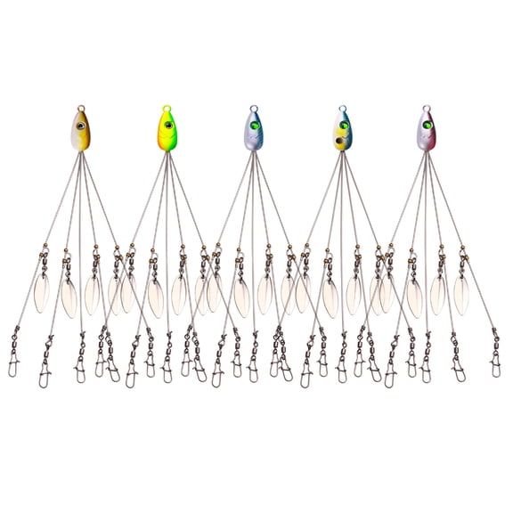 Umbrella Rigs for Stripers Fishing Swimbaits Baits Rigs Set Umbrella Fishing Rigs for Stripers Fishing