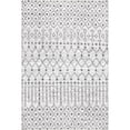 thumbnail image 4 of nuLOOM Hartford Leather Moroccan Flatweave Area Rug, 8' x 10', Hartford Ivory, 4 of 5