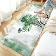 thumbnail image 3 of Rustic Farmhouse Bath Mat, Farm Green Daisy Floral Flowers Butterfly Country Wooden Bath Rug for Bathroom, Grey White Bath Mat Soft Non Slip Bath Rugs, 16X48IN, 3 of 5
