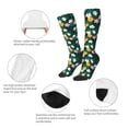 thumbnail image 5 of Fotbe Tropical Fruit print Women's Men's Novelty Crew Socks Cotton Socks Knee High Socks for Walking,Running,Nurses,Pregnancy, 5 of 8