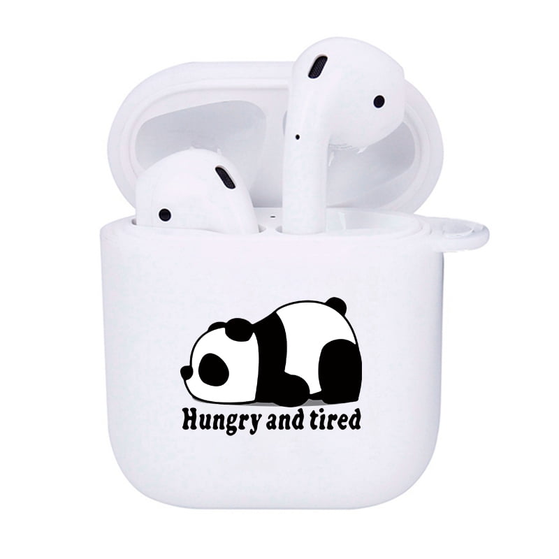 KABOER Funny Panda Airpods 1/2 Case Cover, Cartoon Character Silicone