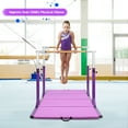 thumbnail image 2 of Costway Kids Double Horizontal Bars Gym Home Adjustable, 2 of 10