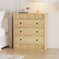 thumbnail image 2 of Huisuilinss Fluted Dresser For Bedroom,3/5 Drawer Dresser,Tall Modern Chest Of Drawers,Wood Nightstand Storage Dresser For Hallway Living Room Entryway Dorm, 2 of 9