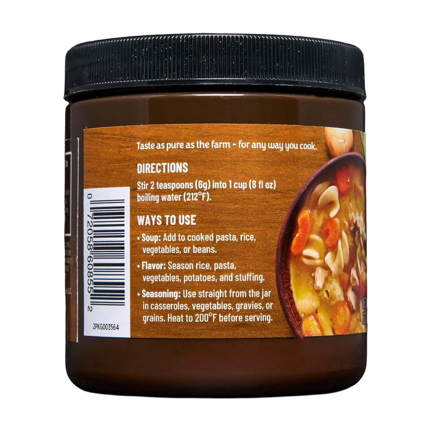 (3 pack) Mrs. Wages & Orrington Farms Chicken Broth Base, Chicken Bouillon Powder, 12 oz Jar