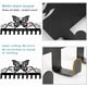 thumbnail image 4 of Gancho de metal con forma de mariposa para llaves, diseño decorativo con 10 ganchos, color negro, organizador para colgar llaves en la pared, soporte personalizado para correa de perro., 4 of 9