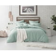 thumbnail image 3 of Natural Crinkle Fabric Ultra Soft Solid Duvet Cover Set - Zipper Closure, 3 of 3