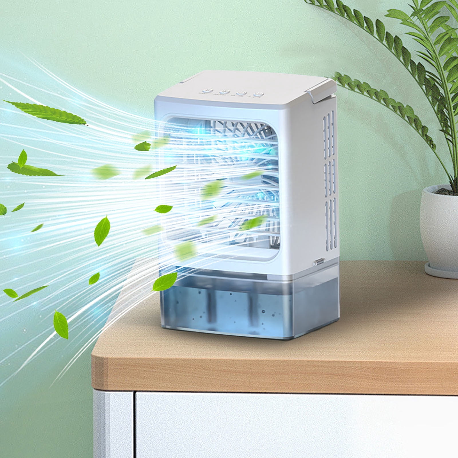 Chanana Portable Air Conditioners, 3 Wind Speed with Icy Mist Mode Portable AC Unit, 900ML Tank Evaporative Air Cooler Fan Blow Cold Air, Mini Cooling Fan with Timer for Bedroom Office