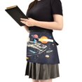 thumbnail image 2 of Yayeee Waist Apron with Pockets for Cooking Waterproof Half Server Aprons, Black Record, 2 of 7