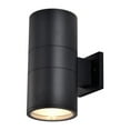 thumbnail image 3 of C Cattleya  2-Light Matte Black Cylinder Outdoor Wall Sconce - W 5-3/4" x E 8-1/2" x H 11-3/4", 3 of 6