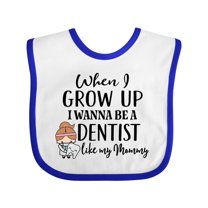 Inktastic Future Dentist Like Mommy Girls Baby Bib