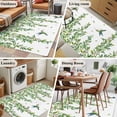 thumbnail image 5 of Area Rug for Living Room, Spring Botanical Non-Slip Indoor Large Carpet for Bedroom/Dining Room, Watercolor Leaves Flowers Birds Country Washable Low-Profile Rectangle Floor Runner Rugs - 4 x 6 Ft, 5 of 7