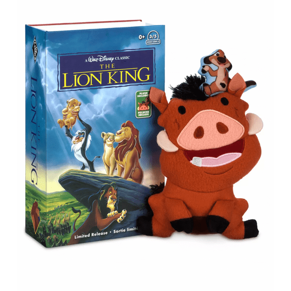Disney Parks VHS Series 2 The Lion KingTimon and Pumbaa Plush Small 8'' New