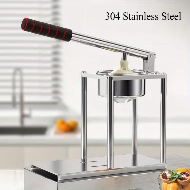 Heavy-Duty Manual Citrus Juicer - Stainless Steel 304 Lever-Press Juicer for Orange, Lemon, and Grapefruit with Pulp Strainer, Easy-Clean Design for Fresh Homemade Juice