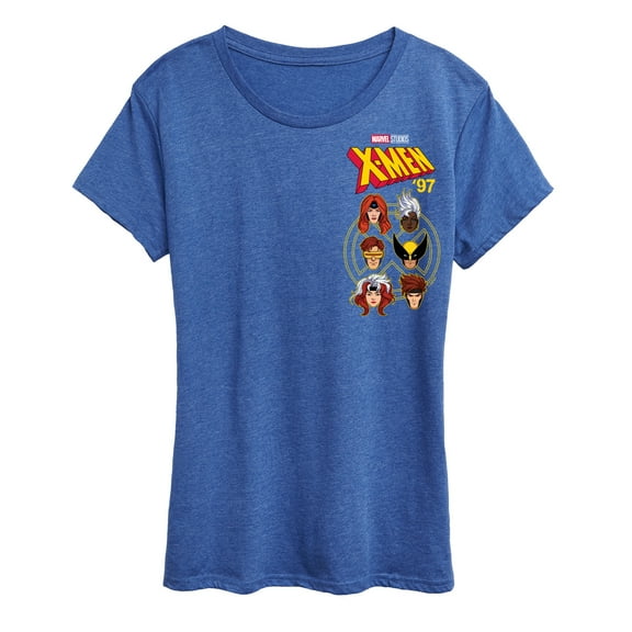 Marvel X-Men - Character Head - Women's Short Sleeve Graphic T-Shirt