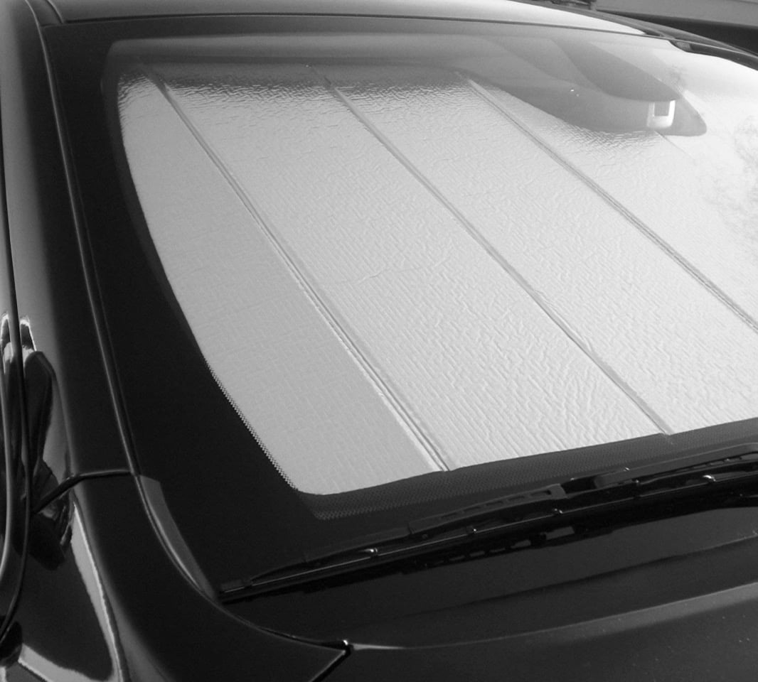 Winter Front Window Sun Shade Sunvisor with Buckle Straps and Storage Bag Design for Tesla Model 3 Most Sedan BougeRV Model 3 Car Windshield Snow Cover