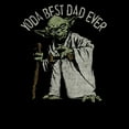 thumbnail image 2 of Men's Star Wars Yoda Best Dad Ever  Graphic Tee Black Medium, 2 of 5