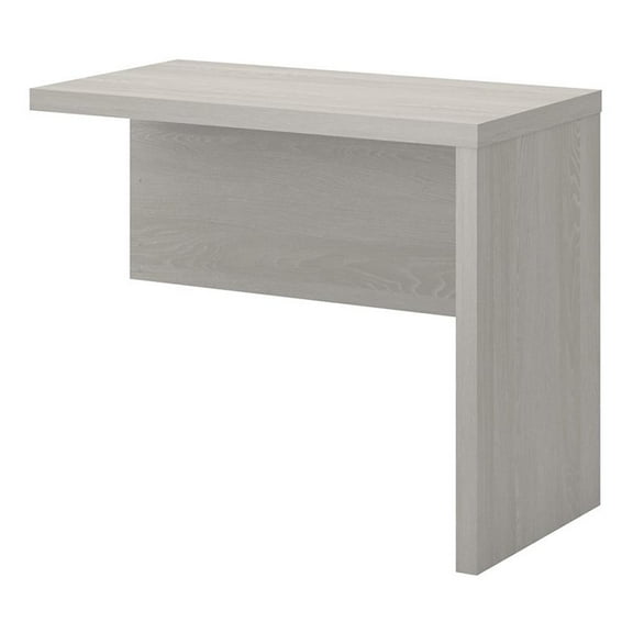 Pemberly Row Modern 36W Desk Return in Gray Sand - Engineered Wood